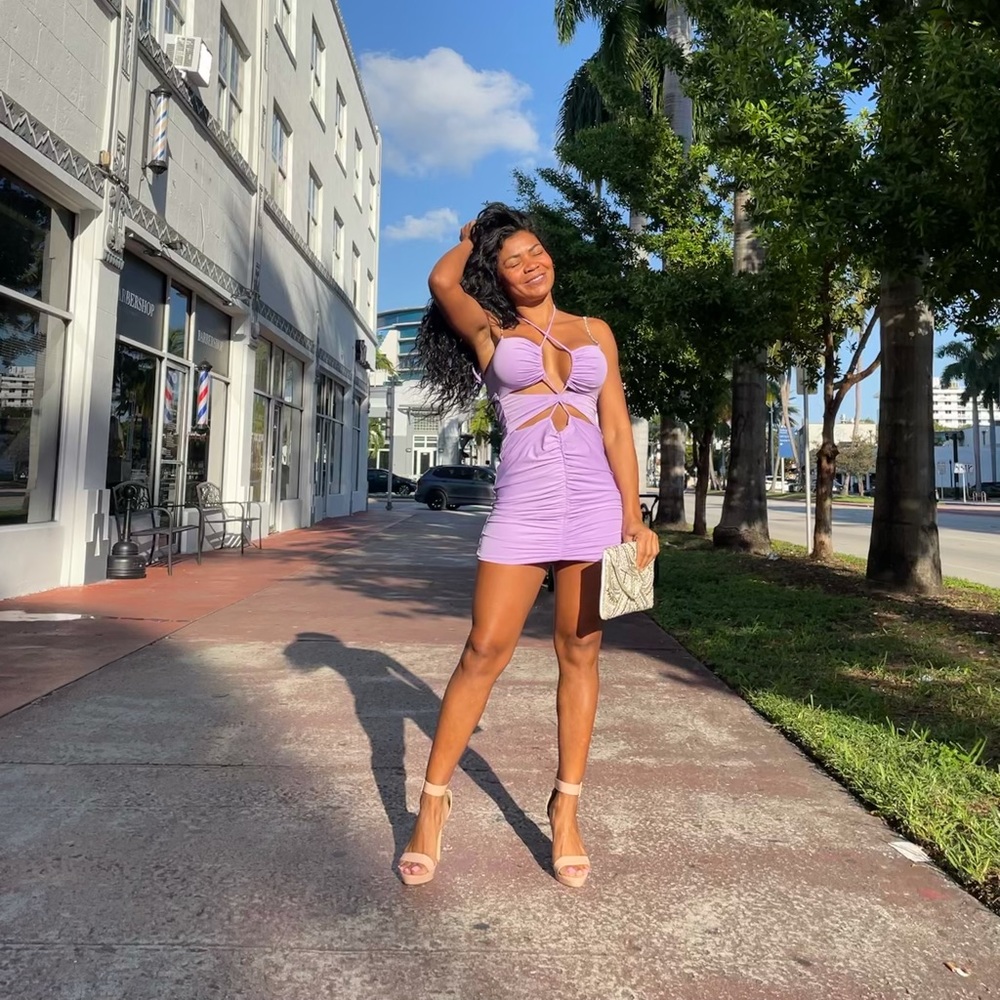 Mini lilac dress